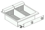 Friteuse électrique 2x 10 litres 600 mm 14.5 kW Combisteel - Friteuse à poser électrique professionnel CHR - matériel cuisine pro - Cuistéo