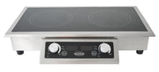Drop-in cuisinière à induction 2 zones 712x382x115 mm 2 kW Combisteel - Plaque Chauffante Vitrocéramique et Induction professionnel CHR - matériel cuisine pro - Cuistéo