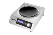 Wok Induction - 3,5kW - Ø360mm - 10 Niveaux - Affichage LCD Saro - Réchaud induction professionnel CHR - matériel cuisine pro - Cuistéo