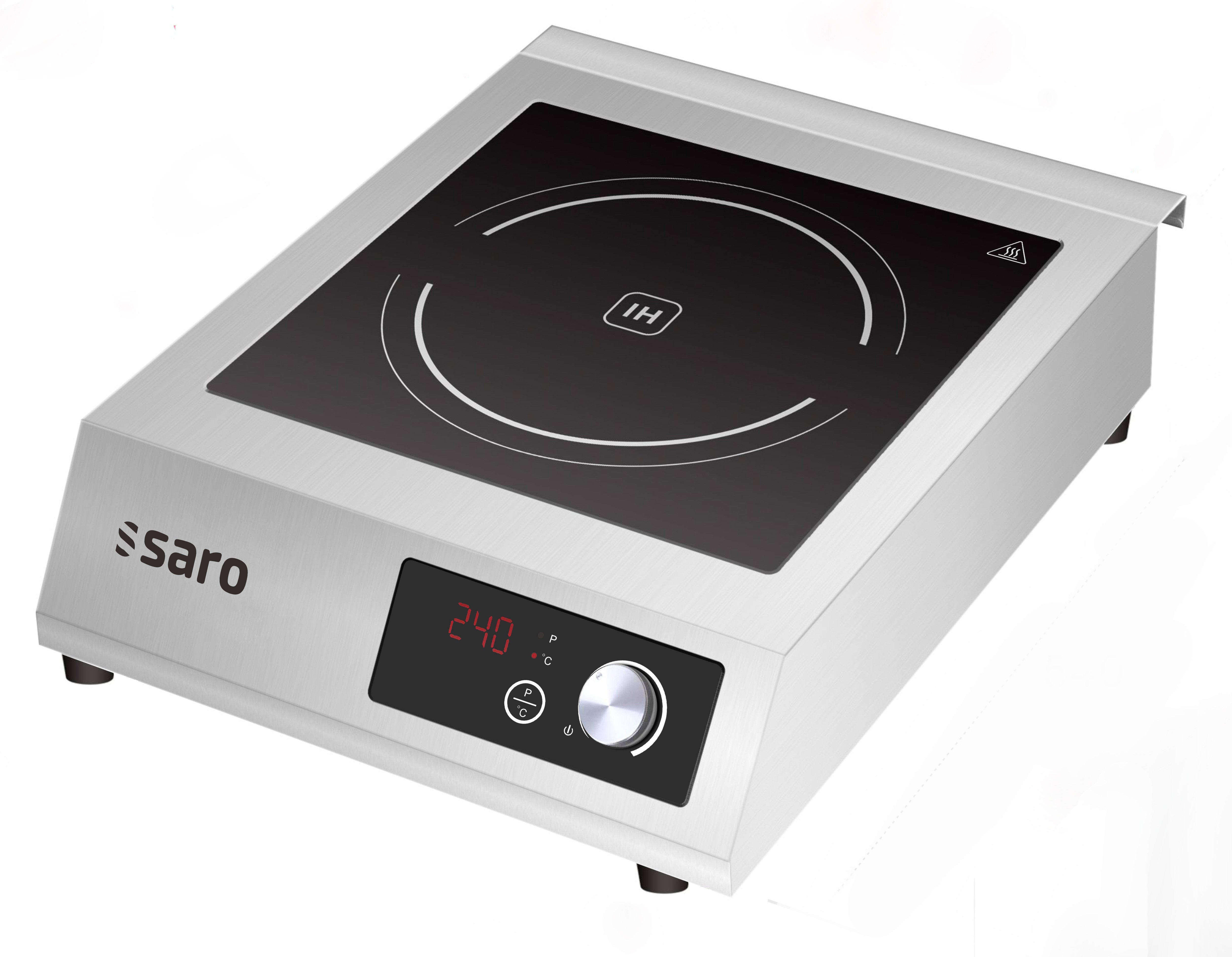 Plaque Induction - 8kW - Ø140-340mm - 10 Niveaux - Affichage LCD Saro - Réchaud induction professionnel CHR - matériel cuisine pro - Cuistéo