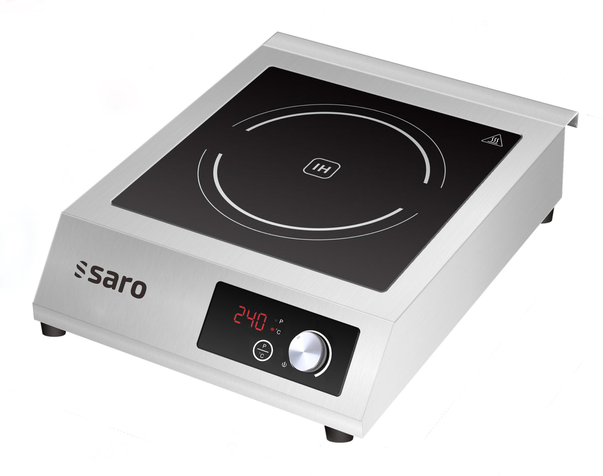 Plaque Induction - 5kW - Ø140-300mm - 10 Niveaux - Affichage LCD Saro - Réchaud induction professionnel CHR - matériel cuisine pro - Cuistéo