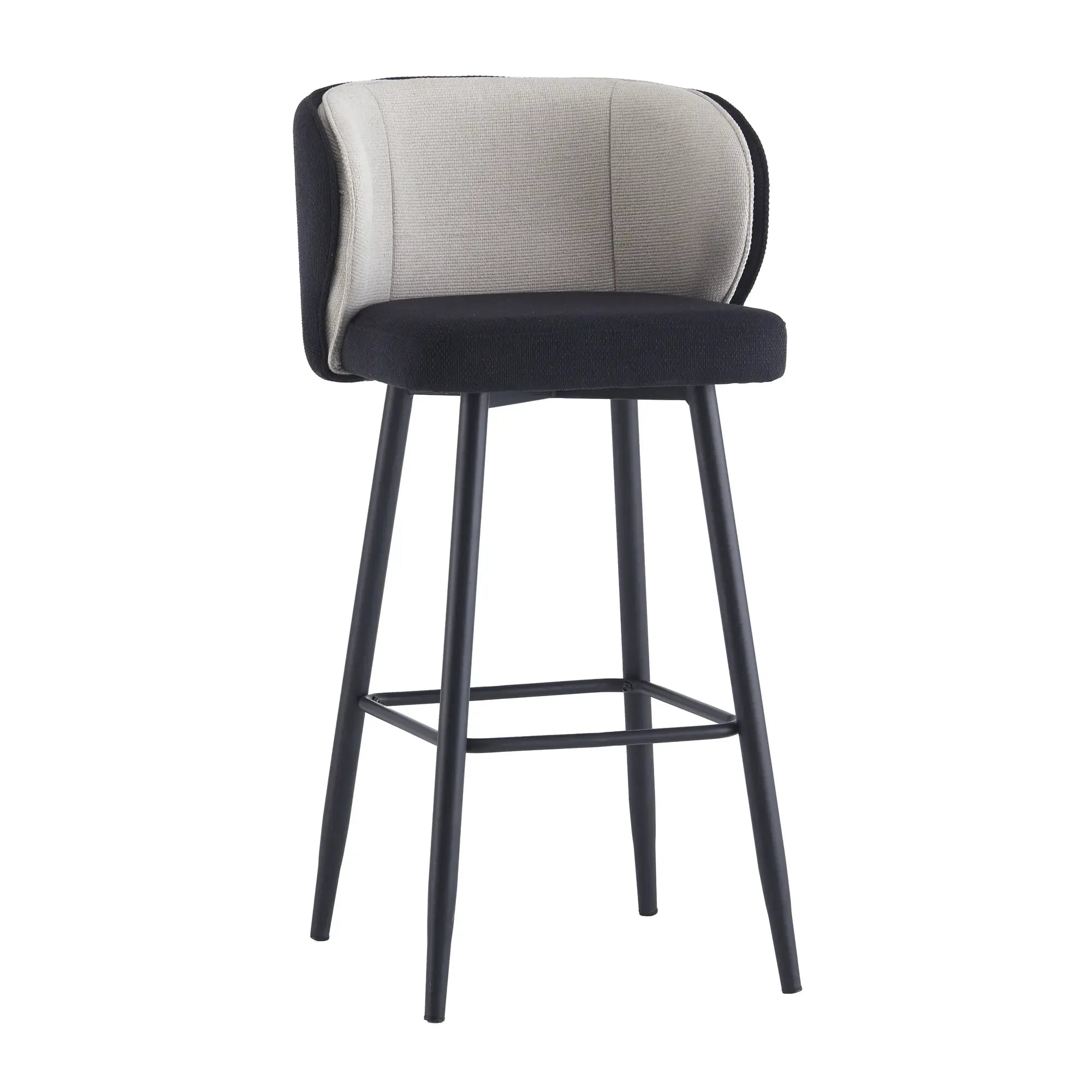 Tabouret CELIA - Noir - Madrid Mobiliario
