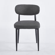 Chaise GOOFY Simili-cuir - Gris - Lot de 4 - Madrid Mobiliario
