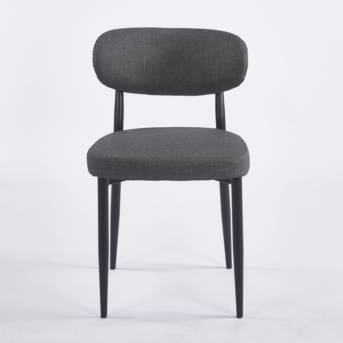 Chaise GOOFY Simili-cuir - Gris - Lot de 4 - Madrid Mobiliario