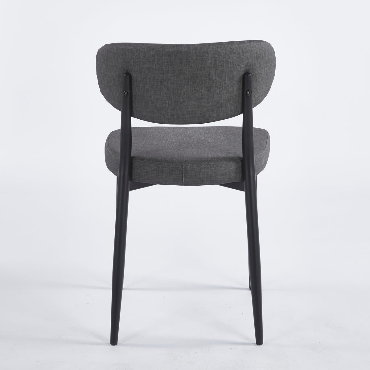 Chaise GOOFY Simili-cuir - Gris - Lot de 4 - Madrid Mobiliario