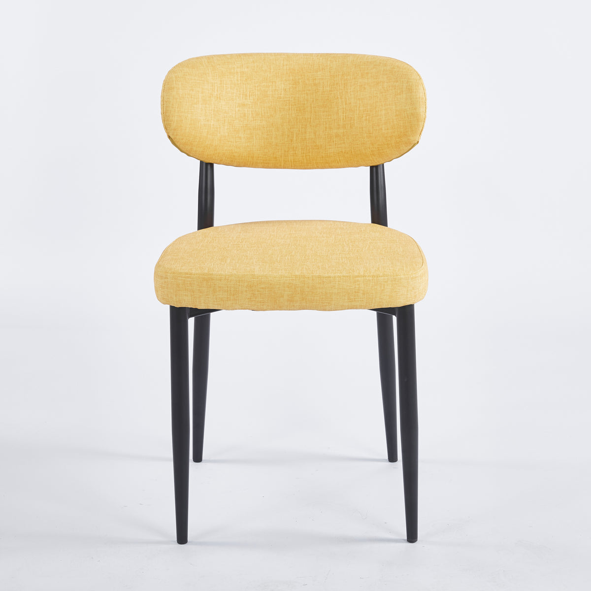 Chaise GOOFY Simili-cuir - Moutarde - Lot de 4 - Madrid Mobiliario