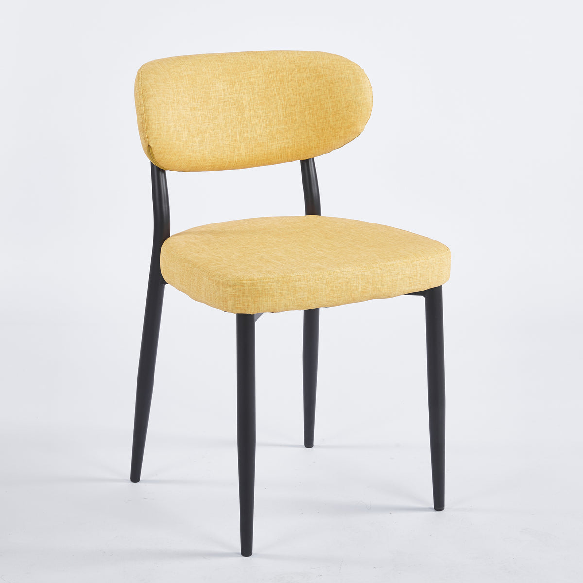 Chaise GOOFY Simili-cuir - Moutarde - Lot de 4 - Madrid Mobiliario
