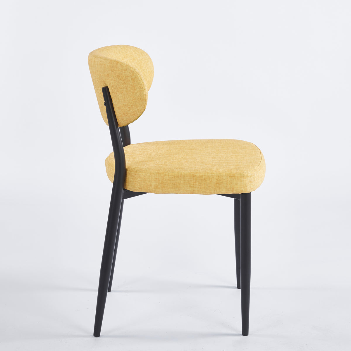 Chaise GOOFY Simili-cuir - Moutarde - Lot de 4 - Madrid Mobiliario