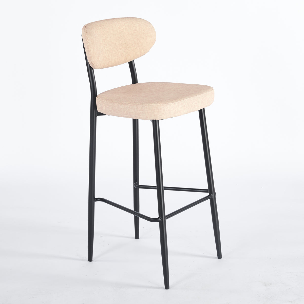Tabouret GOOFY Polipiel Textil - Beige - Madrid Mobiliario
