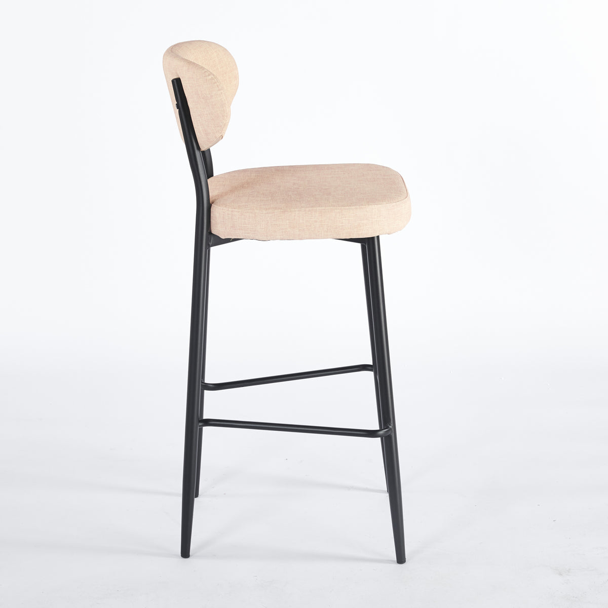 Tabouret GOOFY Polipiel Textil - Beige - Madrid Mobiliario
