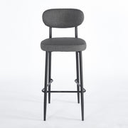 Tabouret GOOFY Polipiel Textil - Gris - Madrid Mobiliario
