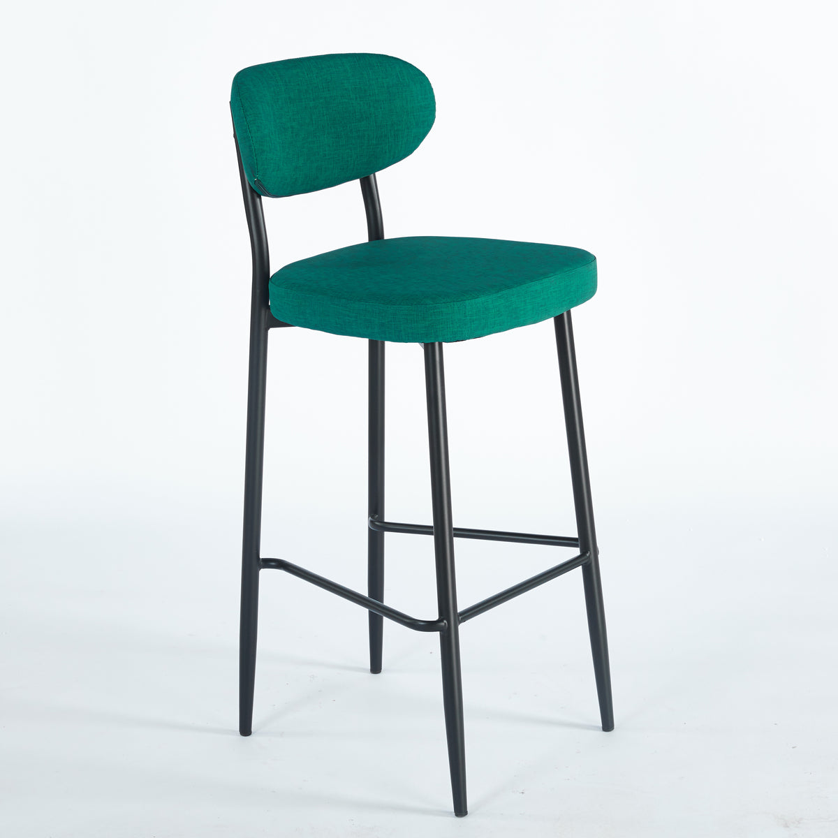 Tabouret GOOFY Polipiel Textil - Vert - Madrid Mobiliario