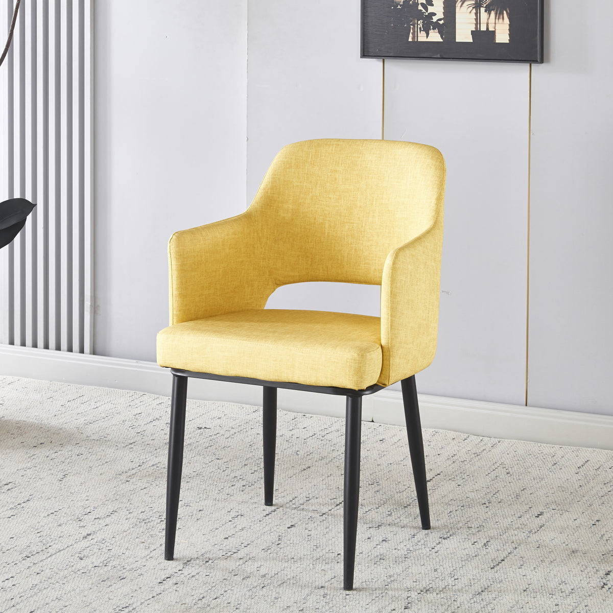 Chaise MAGGI Polipiel Textil - Moutarde - Madrid Mobiliario