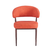 Chaise EMMA Polipiel Textil - Terracotta - Madrid Mobiliario