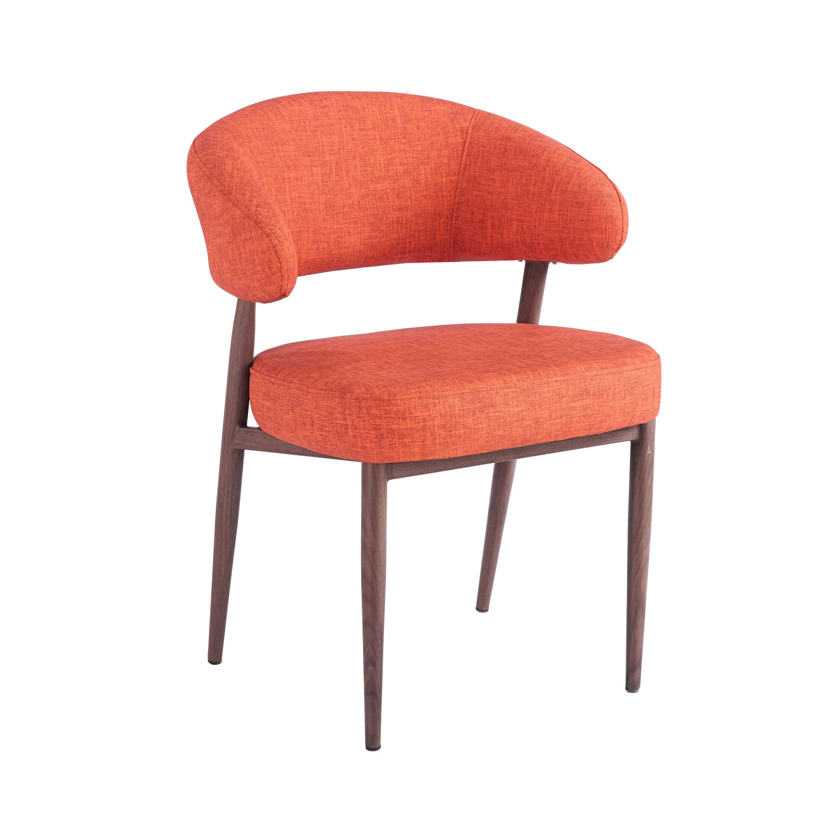 Chaise EMMA Polipiel Textil - Terracotta - Madrid Mobiliario