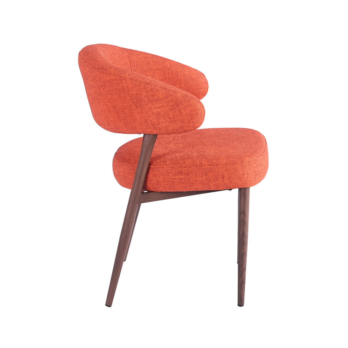 Chaise EMMA Polipiel Textil - Terracotta - Madrid Mobiliario