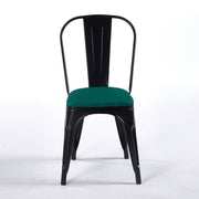 Chaise TOIX Tapissé - Vert - Madrid Mobiliario