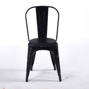 Chaise TOIX Tapissé - Noir - Madrid Mobiliario