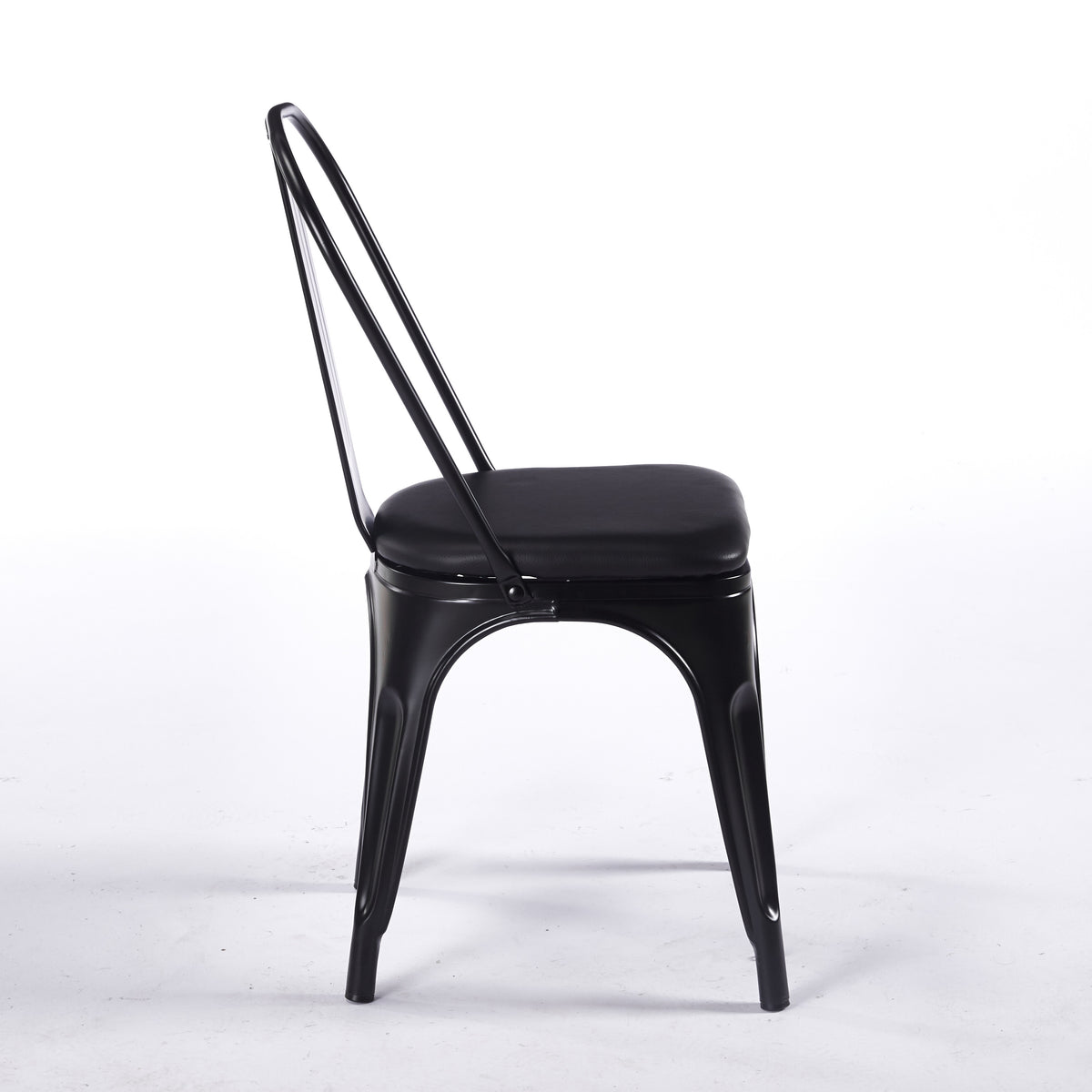 Chaise TOIX Tapissé - Noir - Madrid Mobiliario