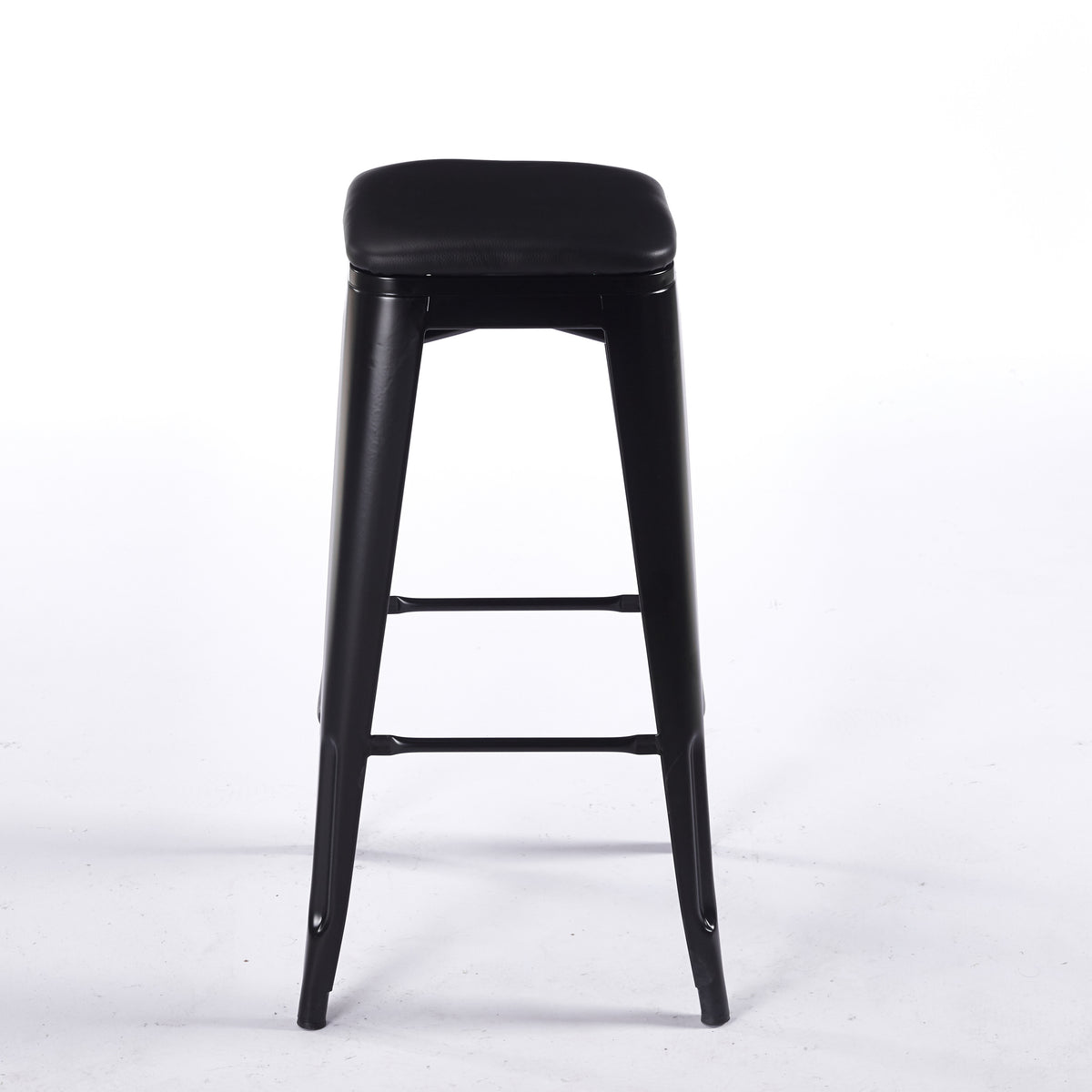 Tabouret TOIX Tapissé - Noir - Madrid Mobiliario