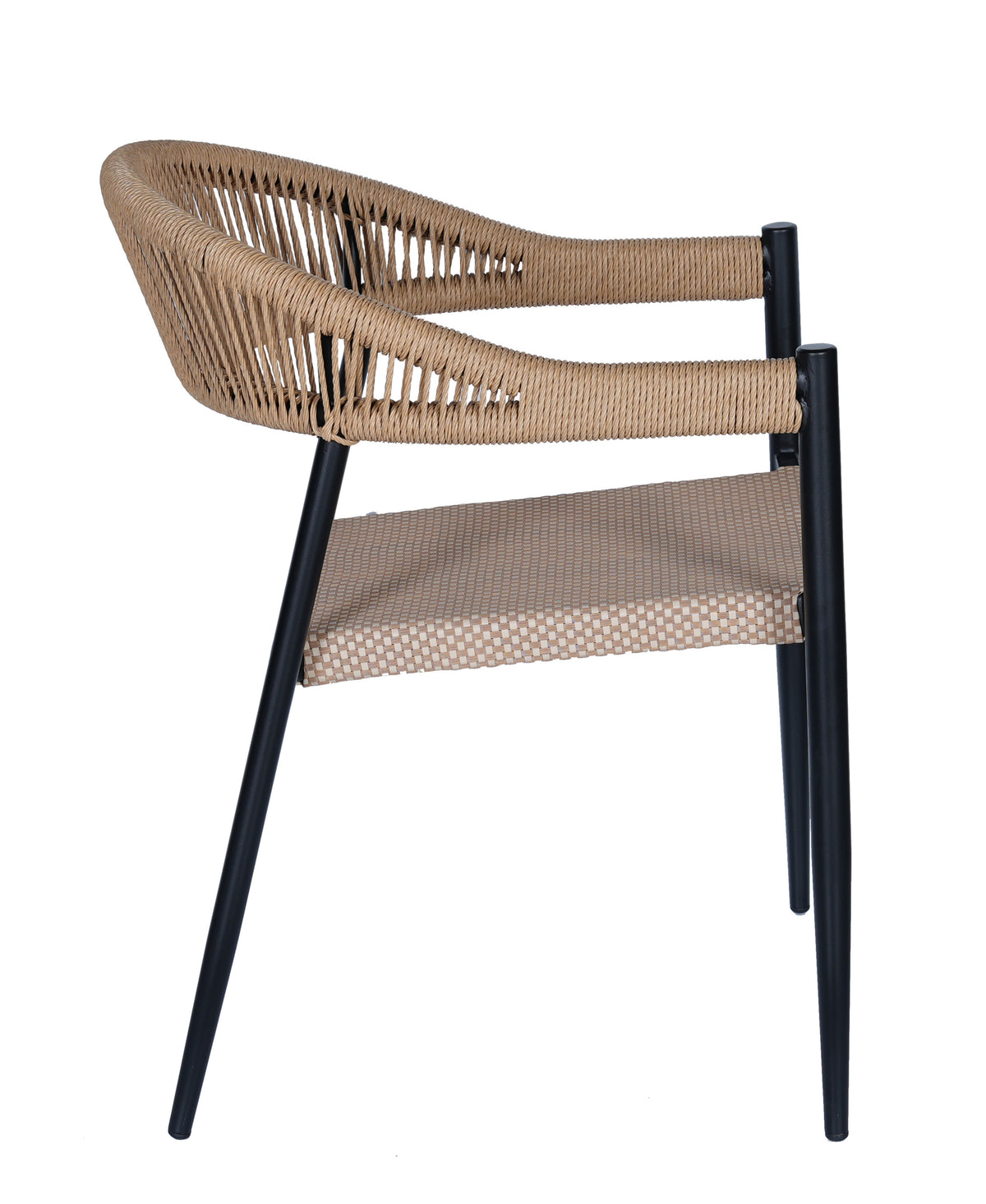 Chaise KUALA - Pied noir - Lot de 4 - Madrid Mobiliario