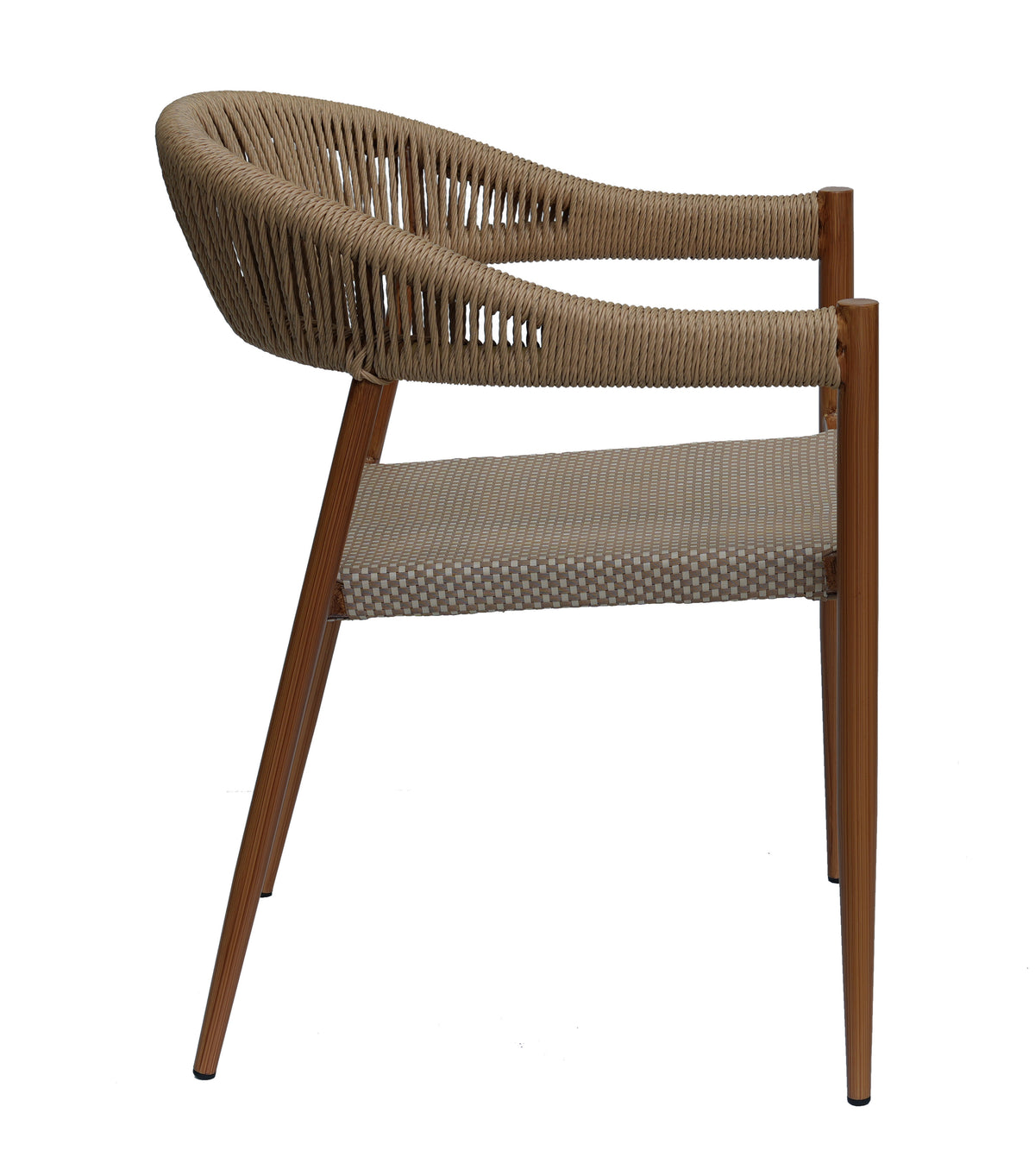 Chaise KUALA - Pied imitation bois - Madrid Mobiliario