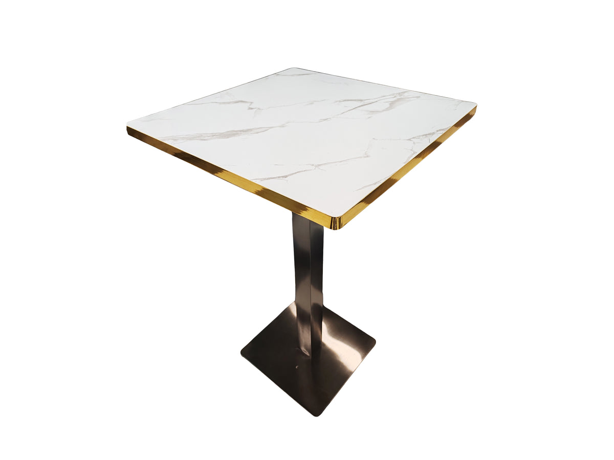 Plateau Multicouche Marbre Blanc 80x80 - Madrid Mobiliario