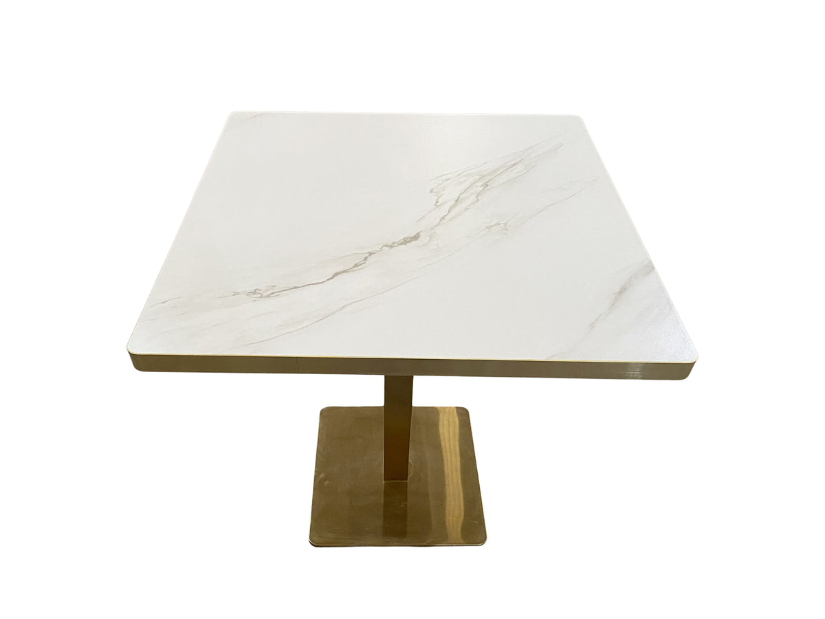 Plateau Multicouche Marbre Blanc 80x80 - Madrid Mobiliario