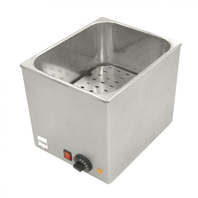 Cuiseur de saucisses - 1 cuve - 1000W - 280x350x290mm - Thermostat réglable - Mec