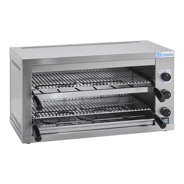 Salamandre 54 x 30 cm double grille amovible - Tecnoinox
