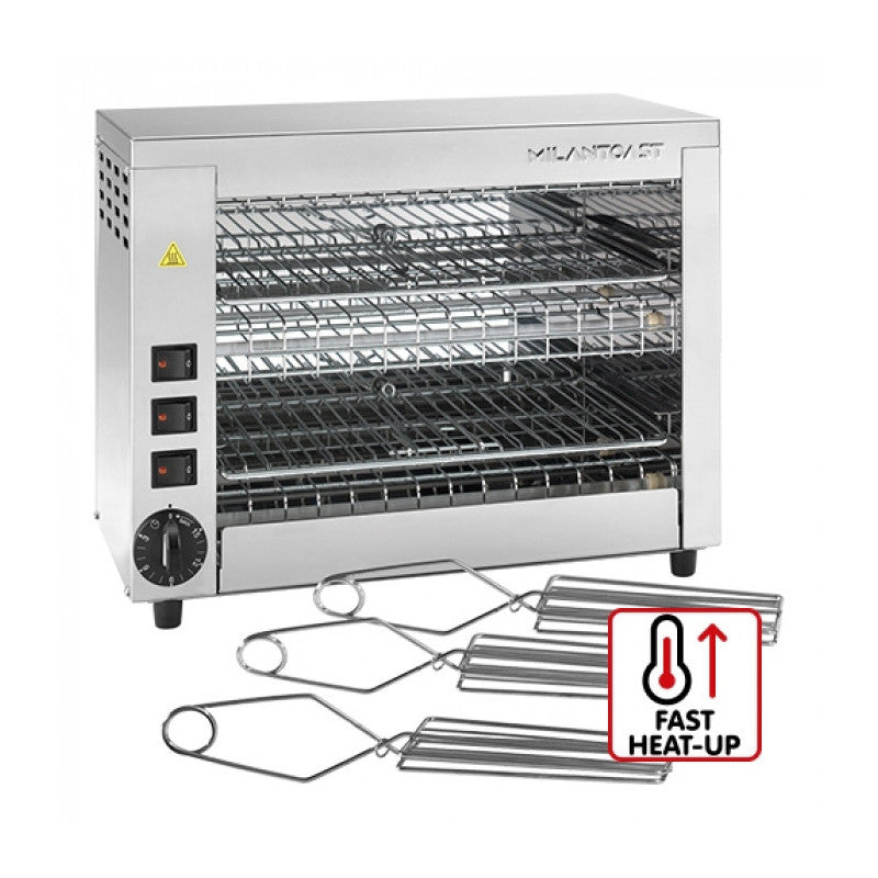 Toaster professionnel 2-niveaux - Réf. 420200 - MILAN TOAST