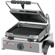 Grill panini électrique, plaques rainurées - Diverso