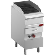 Grill Vapeur gaz, grille en fonte "double face", module 1/2, - Diamond