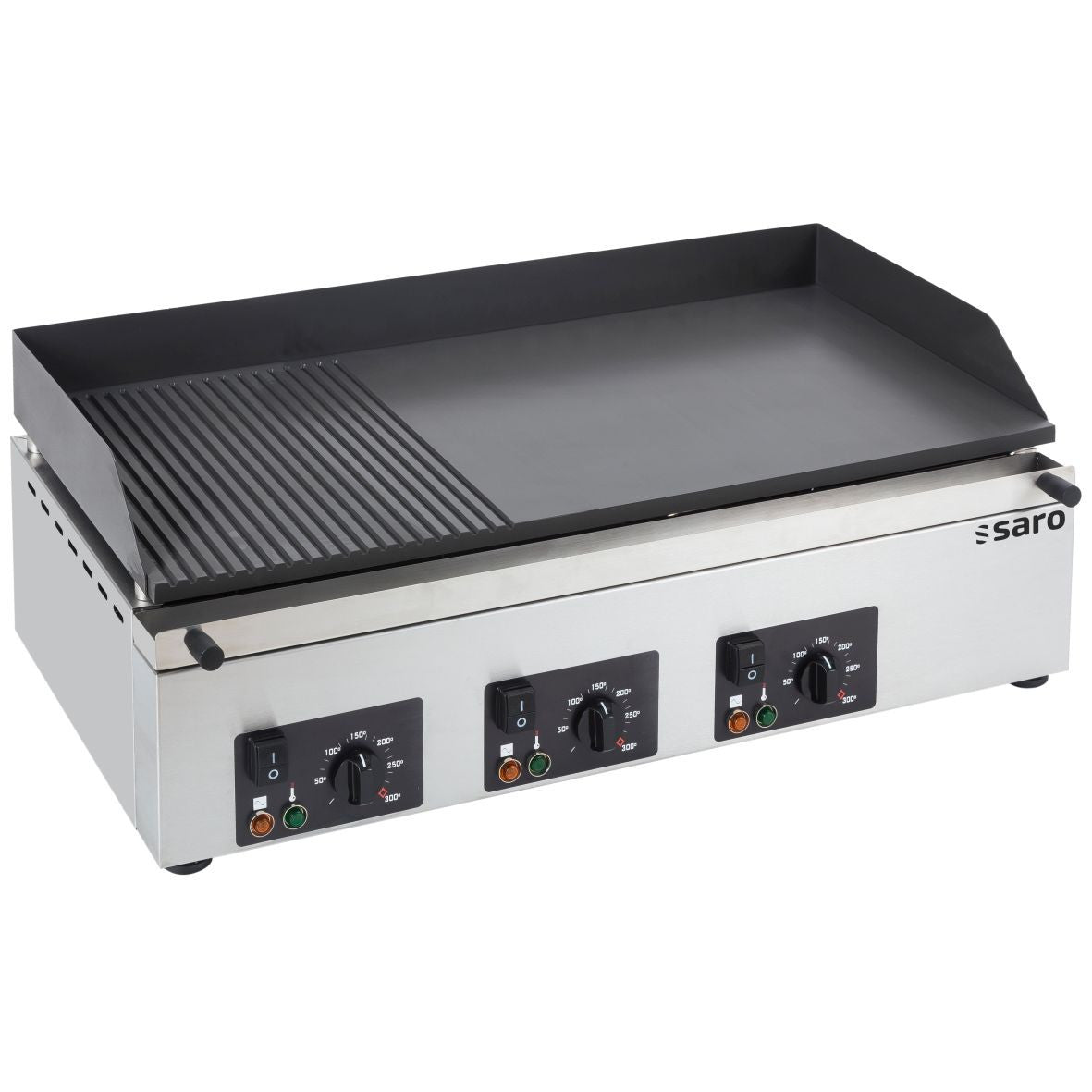 Plancha GPK 810 1/3 rainurée 2/3 lisse - Saro