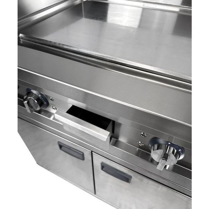 Plancha électrique chromée 800x700 mm 8.1 kW Combisteel - vue 4 - Matériel cuisson pro CHR - Cuistéo