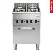 Fourneau - Fun 600 - 4 brûleurs et four électrique à convection - Modular