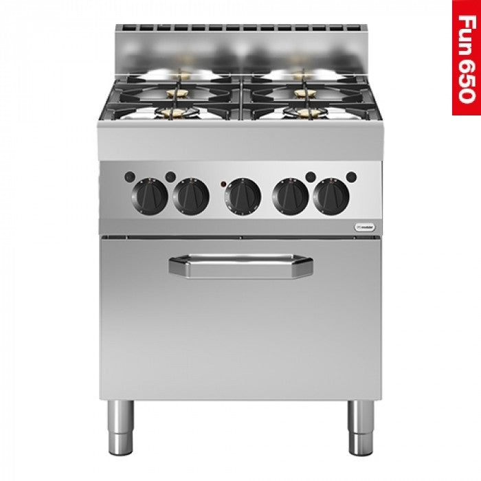 Fourneau - Fun 650 - 4 brûleurs et four à convection électrique - Modular
