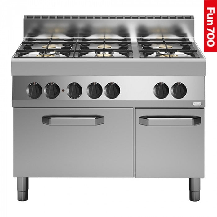 Fourneau - Fun 700 - 6 brûleurs et four à gaz - Modular