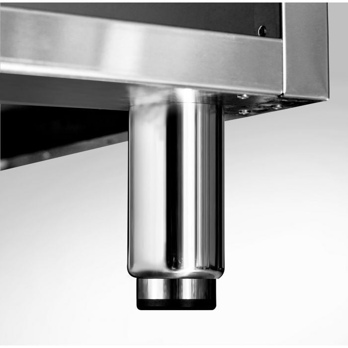 Cuisinière à induction 2 feux sur meuble inox 400x700 mm 7 kW Combisteel - vue 5 - Four mixte pro CHR - Cuistéo