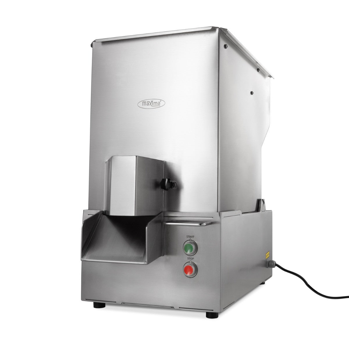 Coupe-frites électrique - production 1 500 kg/h - Diverses tailles de frites 13 L 370 W Maxima - Accessoire friteuse professionnel CHR - matériel cuisine pro - Cuistéo