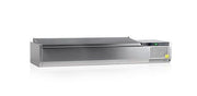 Vitrine réfrigérée inox avec couvercle inox VK38-160 - Tefcold