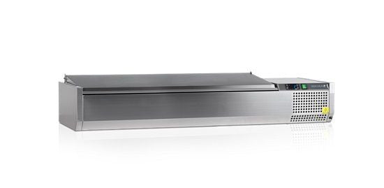 Vitrine réfrigérée inox avec couvercle inox VK38-160 - Tefcold