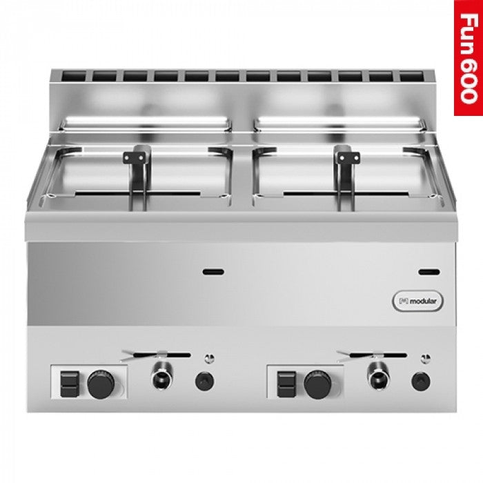 Friteuse 8 + 8 litres - Gaz propane - Fun 600 - Modular