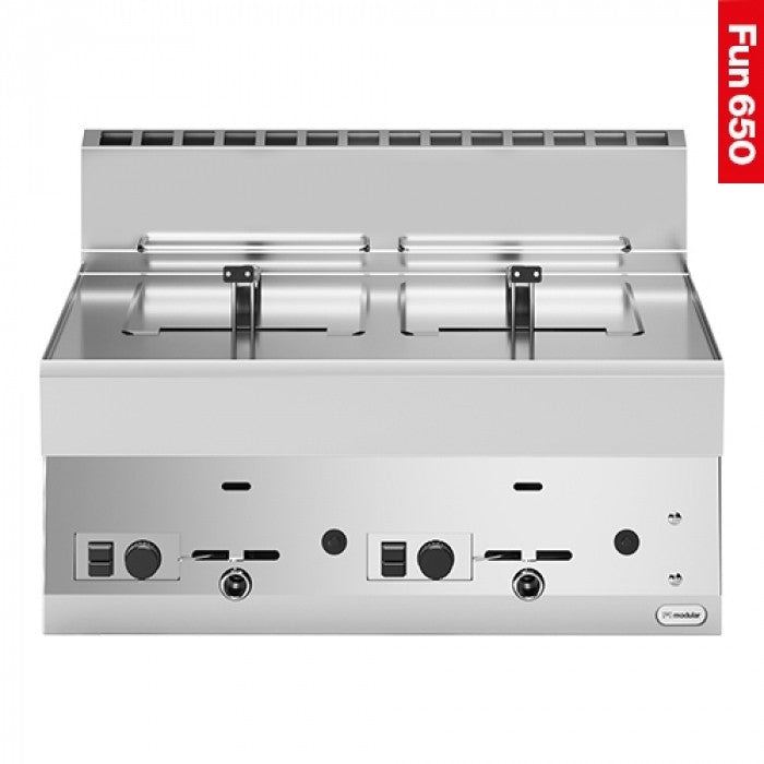 Friteuse 8 + 8 litres - Gaz propane - Fun 650 - Modular