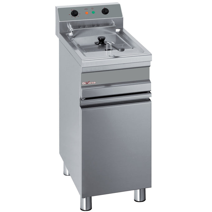 Friteuse électrique 1 cuve 14 litres sur armoire - Diverso
