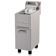 Friteuse électrique 13 litres sur meuble, avec vidange - Diverso