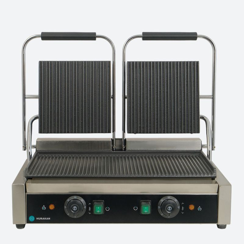 Gril de contact HKN-PE44R - Grill panini - 3,6 kW - Hurakan