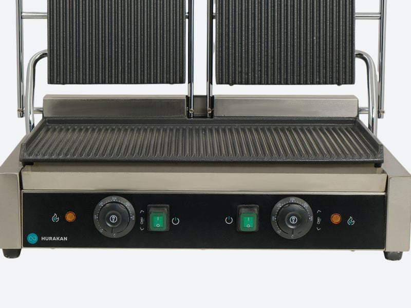 Gril de contact HKN-PE44R - Grill panini - 3,6 kW - Hurakan
