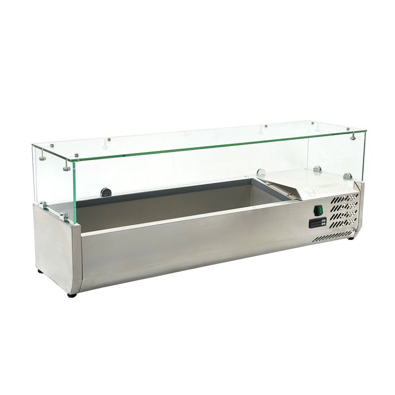 Vitrine réfrigérée à garnitures HKN-VRX1200/330 - Saladette à poser pizza - Hurakan