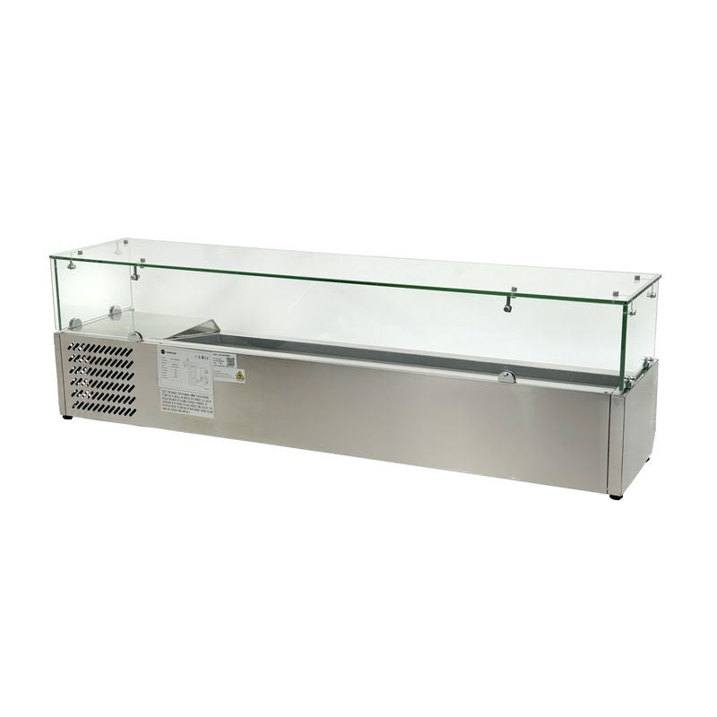 Vitrine réfrigérée à garnitures HKN-VRX1500/330 - Saladette à poser pizza - Hurakan